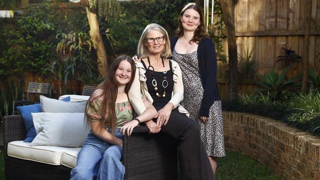 Andrea Smith with her daughters, Molly and Isla. Picture: Richard Dobson