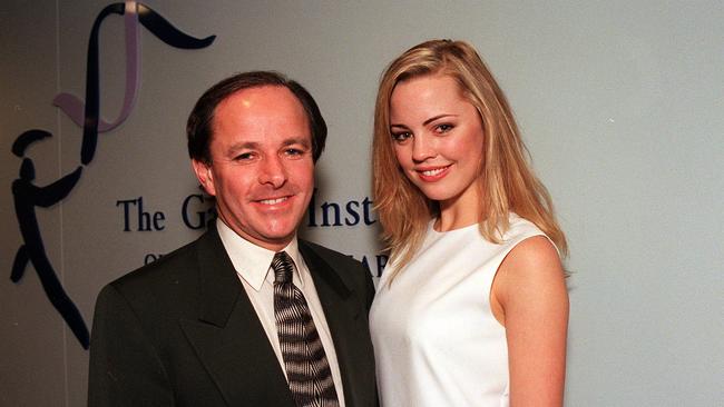 Walsh with actress Melissa George.