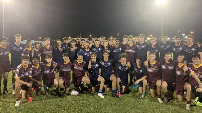 NQISSRL First XIII round 3. Southern Cross Catholic College host Ryan Catholic College. Picture: Supplied.