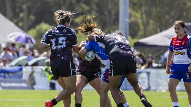 Women's Koori Knockout grand final, Redfern All Blacks vs Newcastle Yowies. Picture: Andrea Francolini