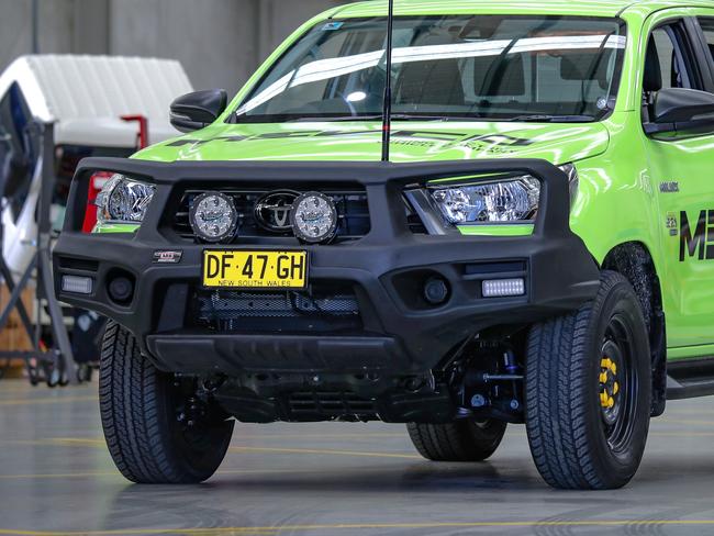 SEA Electric and Mevco converted electric Toyota HiLux ute.