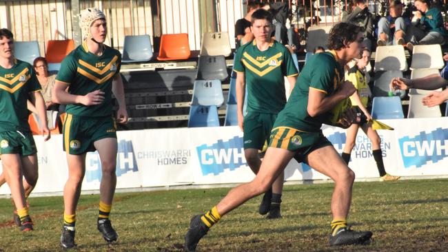 Rockhampton District Secondary Schools Rugby League grand finals, Open D, St Brendan’s College versus The Cathedral College, Browne Park, September 9, 2022.