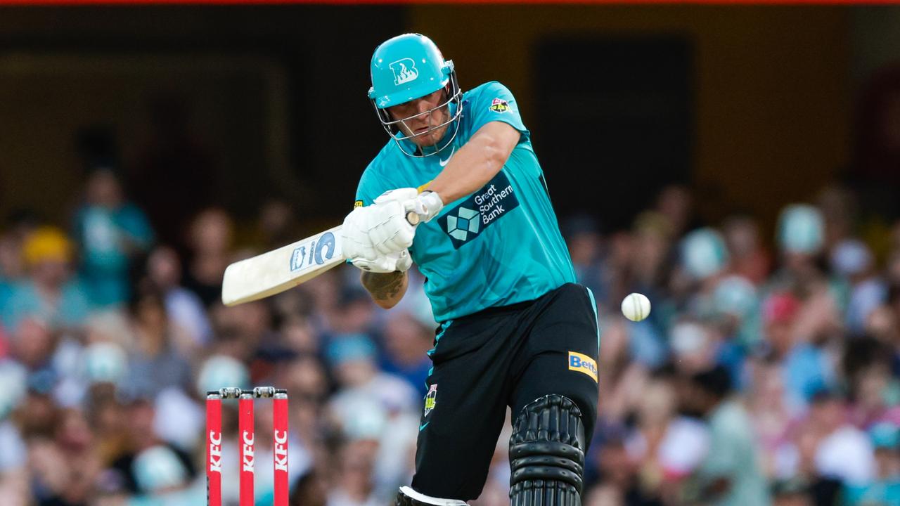 Josh Brown of the Heat bats during the Men's Big Bash League match between the Brisbane Heat and the Sydney Sixers at The Gabba, on January 1, 2023, in Brisbane, Australia. (Photo by Russell Freeman/Getty Images)