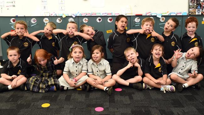 Lara Primary School. Prep P. L/R. Front Row. Arden Thomas, Clare Welsh, Juliet Hannan-Smith, Lacey Ferrara, Alexander Morrow, Lily Juraga, Ava Pistrin, L/rBack Row. Jaylan Hateley, Kade Dearnley, Tannah Micallef, Max Everett, Billie Mence, Logan Van Breugel, Errol Faulkner, Archie Nolan