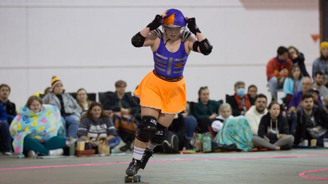 Roller Derby Star Rapture. Picture: Supplied