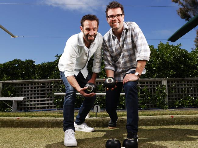 Charlie Jones and James Woodberry some of the organisers of the Boxing Day Bowlo at Taroona Bowls Club.  Picture: Nikki Davis-Jones