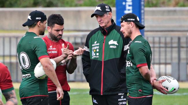 Wayne Bennett has had his hands full, even without the footy. Photo: Adam Yip