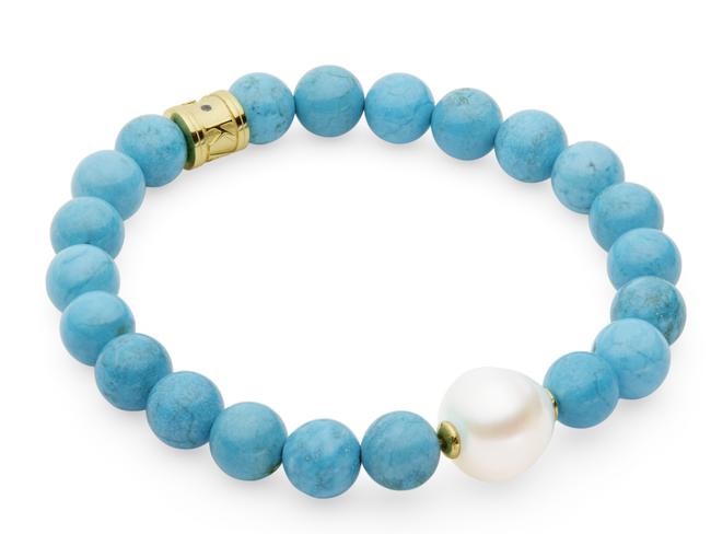 Kailis pearl &amp; turquoise bracelet, $450, kailisjewellery.com.au