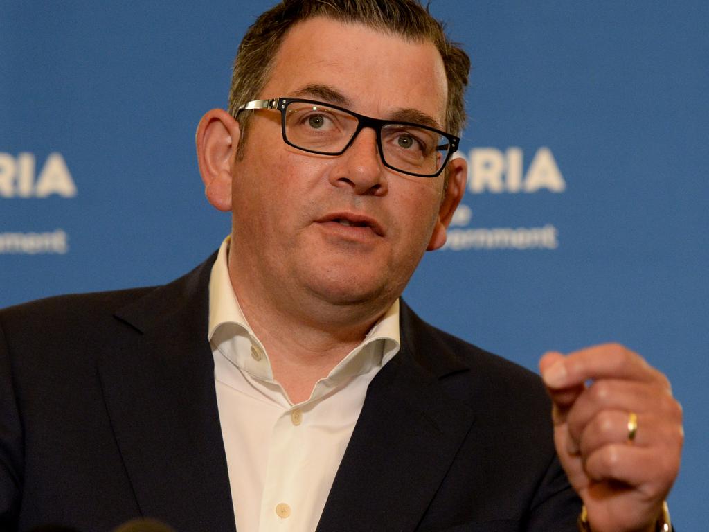 Victorian Premier Daniel Andrews announced the declaration would be extended for three months. Picture: NCA NewsWire/Andrew Henshaw