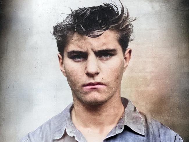 Stewart John Regan  colourised mugshot portrait . Picture: supplied