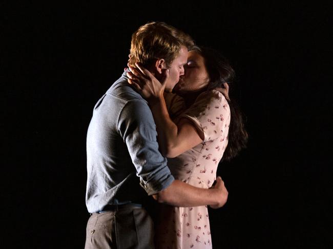 Andrew Cosha and Zoe Terakes in A View from the Bridge. Photo: Pia Johnson