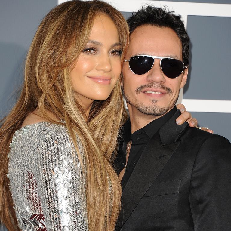 J Lo soon moved on with singer Marc Anthony. Picture: Jason Merritt/Getty