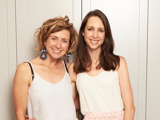 Christy Hopwood and Freya Owen are running mummy masterclasses to help people deal with the stress of becoming a mum or coping with various stages of motherhood. Picture: Supplied