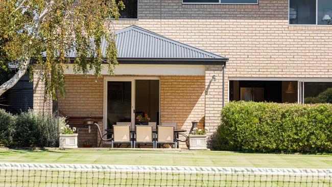 One for tennis fans, this house at 77 Franklin Rd, Portsea is on the market for $3m-$3.3m.