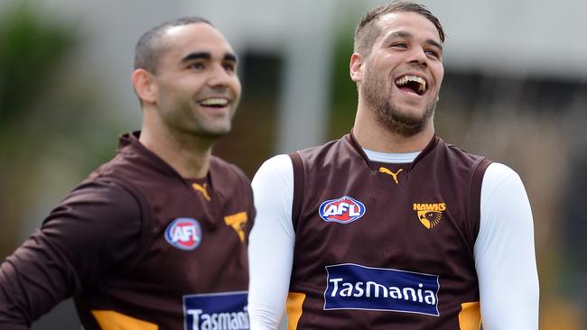 Shaun Burgoyne and Lance Franklin.