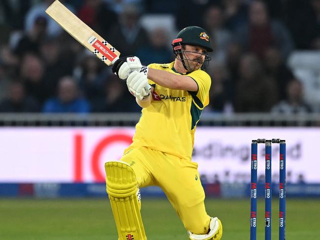 Travis Head again hitting his stride at the top of the order against the white ball. Photo by Shaun Botterill/Getty Images