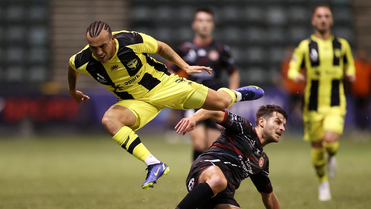 Terry Antonis (right) and the Western Sydney Wanderers have parted ways. Picture: Mark Kolbe/Getty Images