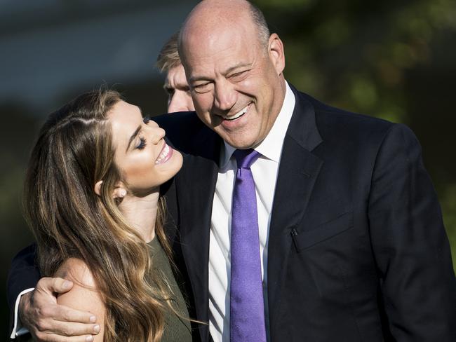 White House communications director Hope Hicks and Gary Cohn are both leaving the Trump administration. Picture: Brendan Smialowski/AFP