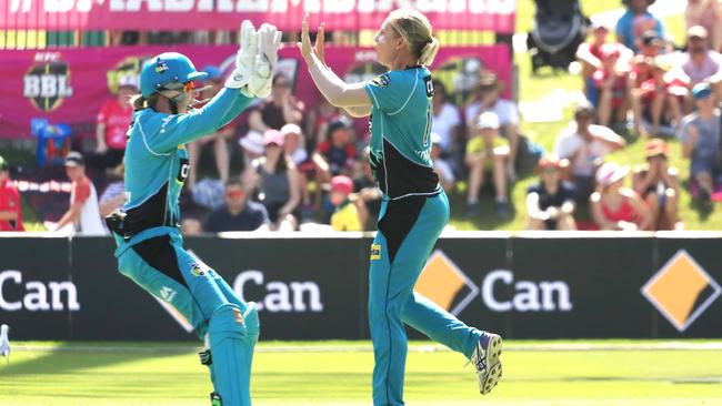 Kimmince took the crucial wicket of Alyssa Healy. Picture: Getty Images