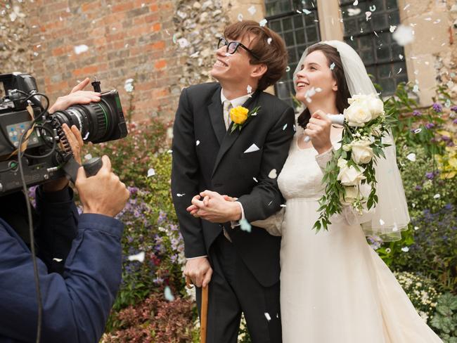 Eddie Redmayne and Felicity Jones in The Theory of Everything.