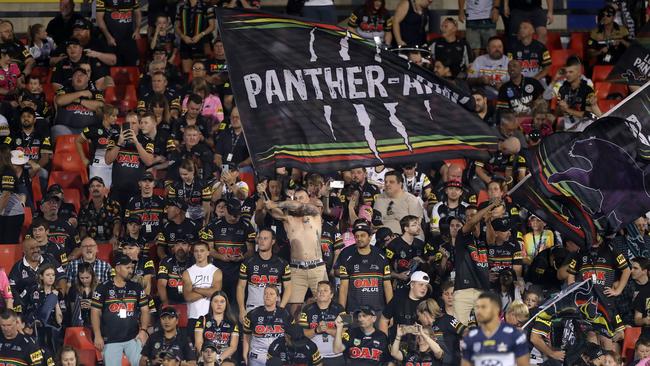 Panthers fans at Panthers Stadium. Picture: Mark Kolbe/Getty