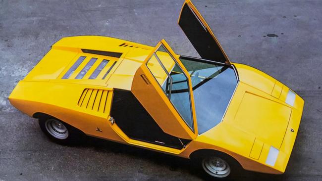 A 1971 Lamborghini Countach.