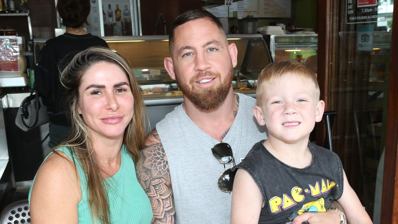 Teddy Bracek and Andy Bracek were outside a Currumbin cafe when the incident occurred. Picture Mike Batterham