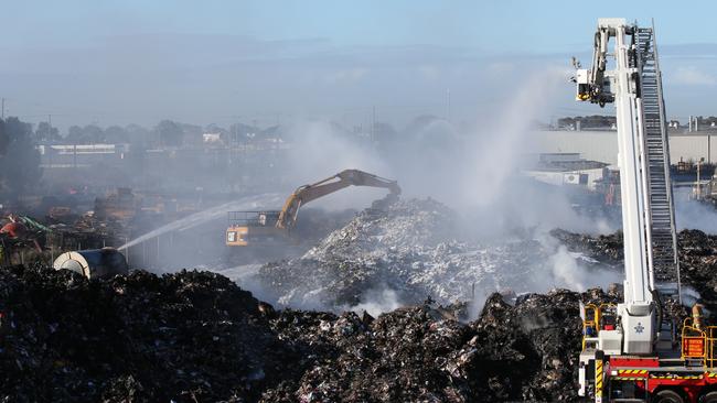 The EPA is continuing to investigate the 2017 toxic fire at SKM Recycling, Coolaroo. Picture: David Crosling