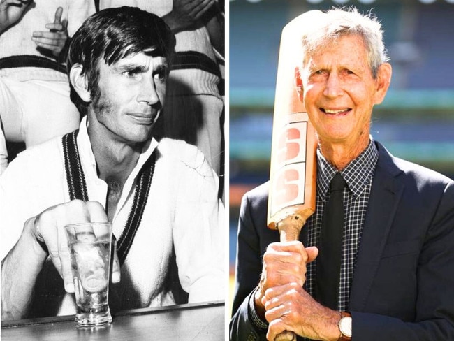 Ian Redpath in his playing days and at the MCG last year. Photos: Getty Images/News Corp