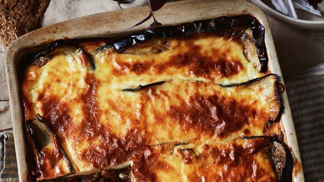 David Herbert puts the “mmmmm” in moussaka. Picture: Guy Bailey