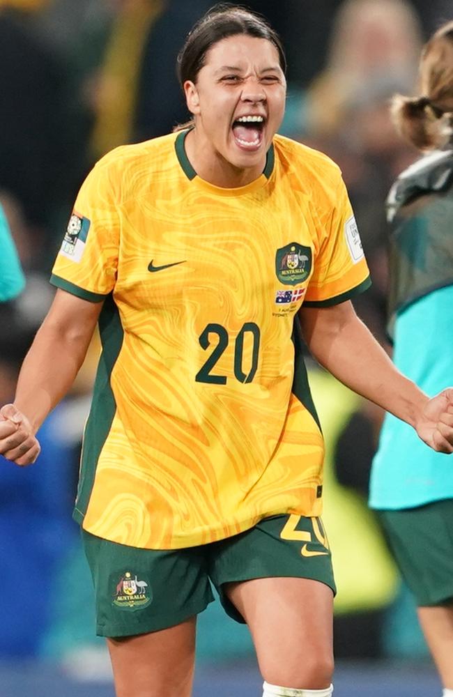 The return of Sam Kerr is ‘scary’ for Australia’s World Cup opponents. Picture: AFP