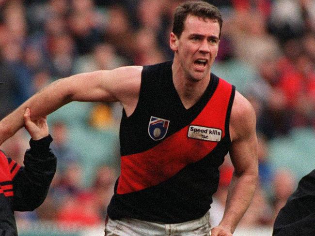 The big Fish Paul Salmon in the Bombers 1995 guernsey. Picture: David Geraghty