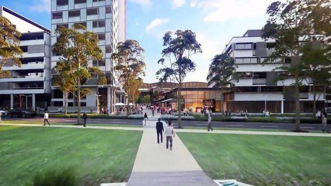 Artist impressions of the Kellyville Station Precinct Plans.