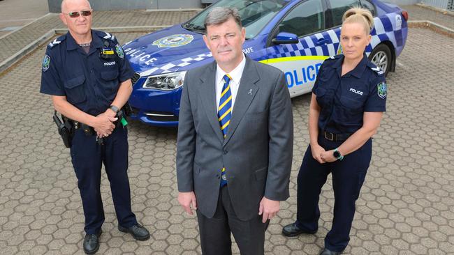 Senior Constable Tash Smith, right, had three ribs broken in a 2017 assault. Senior Constable Paul Jelfs, left, was attacked in 2015. Picture: AAP / Brenton Edwards