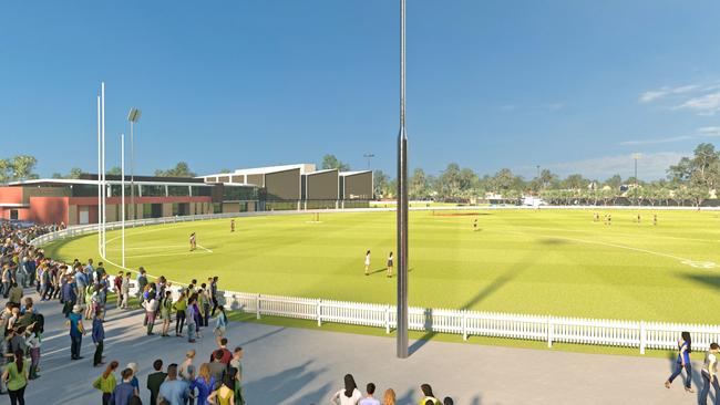 Artist impressions of Port Adelaide's redeveloped Alberton headquarters. Picture: Supplied, Port Adelaide Football Club.