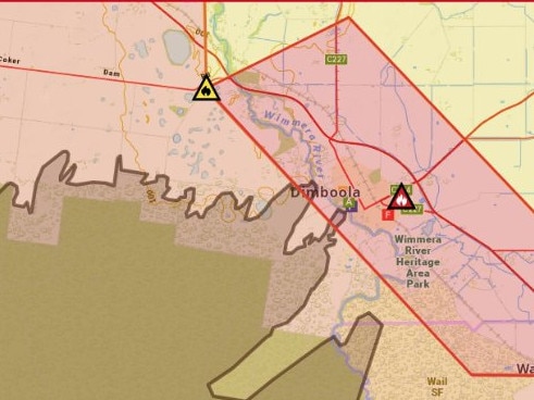 Bushfire warnings in Victoria