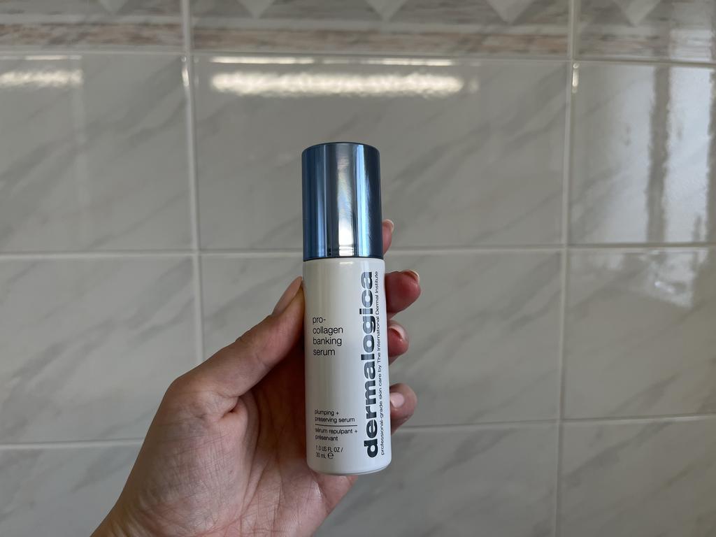 Dermalogica Pro-Collagen Banking Serum. Picture: Hannah Paine/news.com.au.