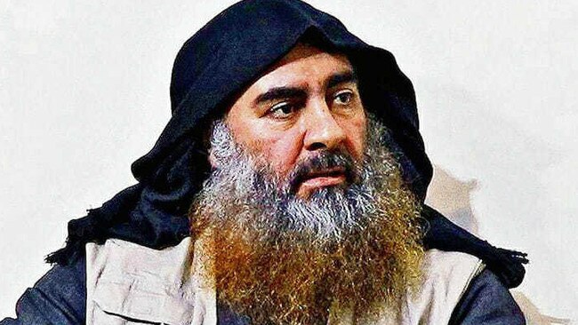 Islamic State leader Abu Bakr al-Baghdadi was eulogised by some as an inspirational leader rather than an evil terrorist. Picture: AP