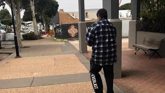 David John Beckhouse leaves Caboolture Magistrates Court after being sentenced for defrauding Centrelink of almost $40,000.