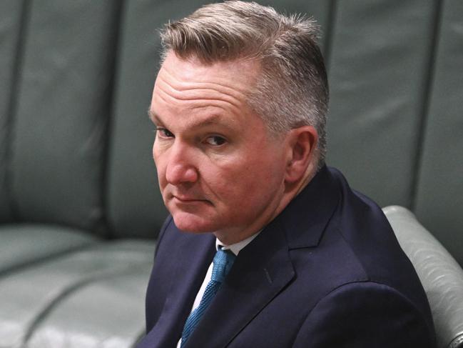 Chris Bowen should have been shifted from Climate Change and Energy to where he’d do less damage. Picture: Martin Ollman