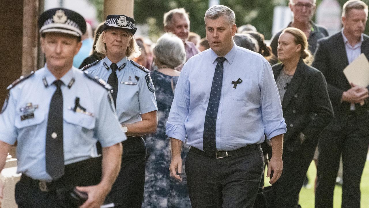 Assistant Commissioner Charysse Pond and Police Minister Mark Ryan before the Toowoomba Community Safety Forum at Empire Theatres, on February 15. Picture: Kevin Farmer