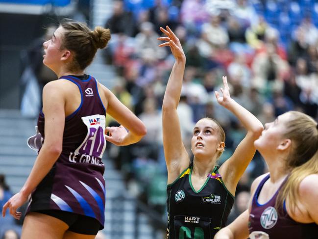 Cavaliers goal attack Sophie Brewer was named player of the grand final. Picture: Minch Media