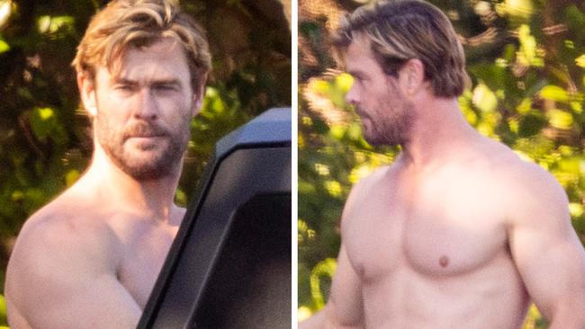 Chris Hemsworth in Byron Bay.