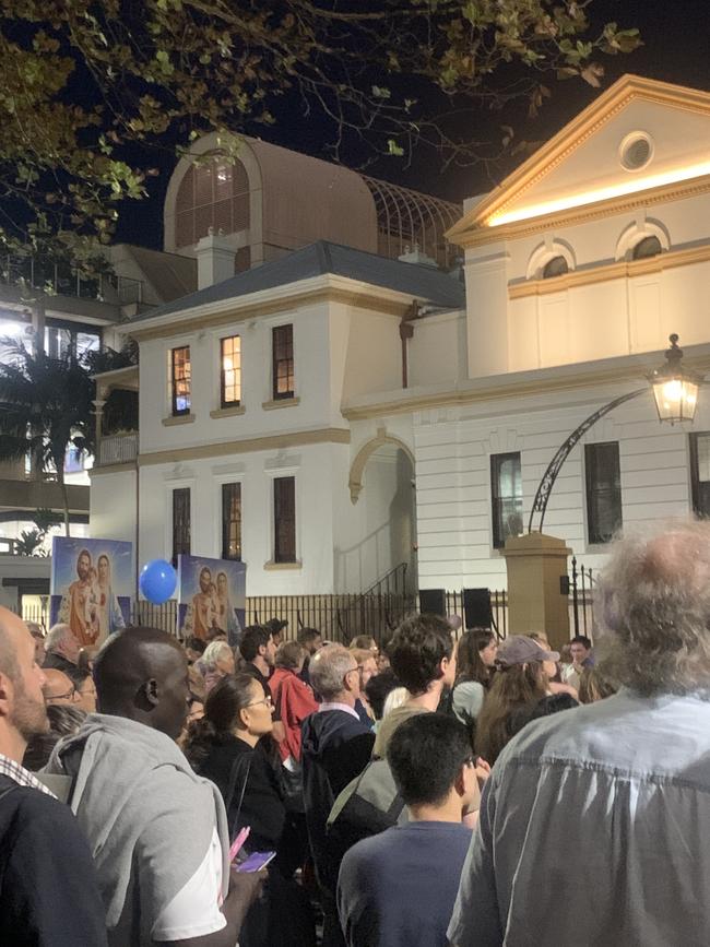 Protesters attend anti-abortion rally outside NSW parliament on Wednesday May 7, 2025. Picture: Supplied