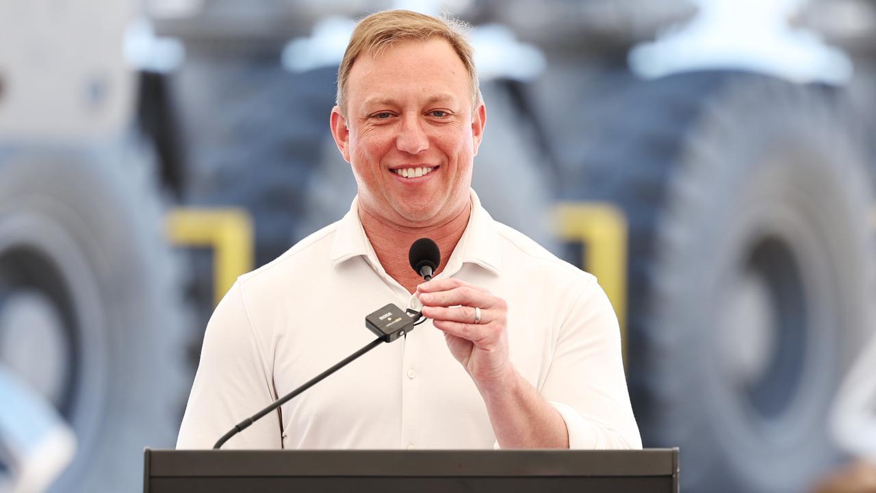 Premier Steven Miles in Cairns. Picture: Brendan Radke