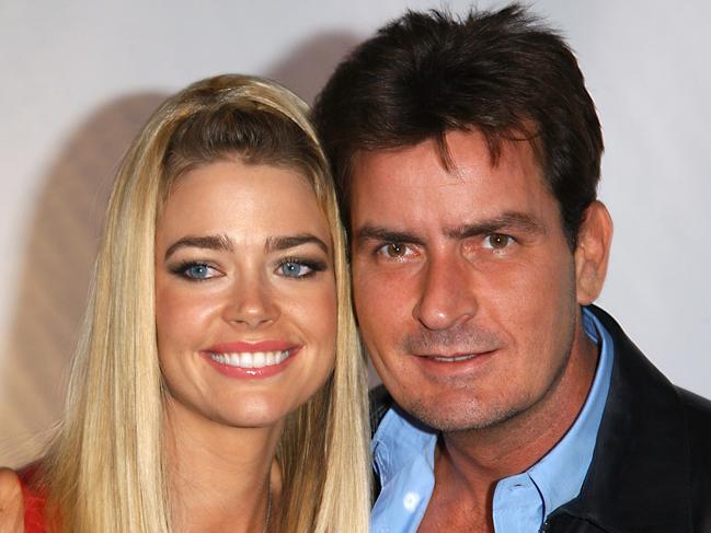 Actor Denise Richards and her actor husband Charlie Sheen in 2003. Picture: Supplied