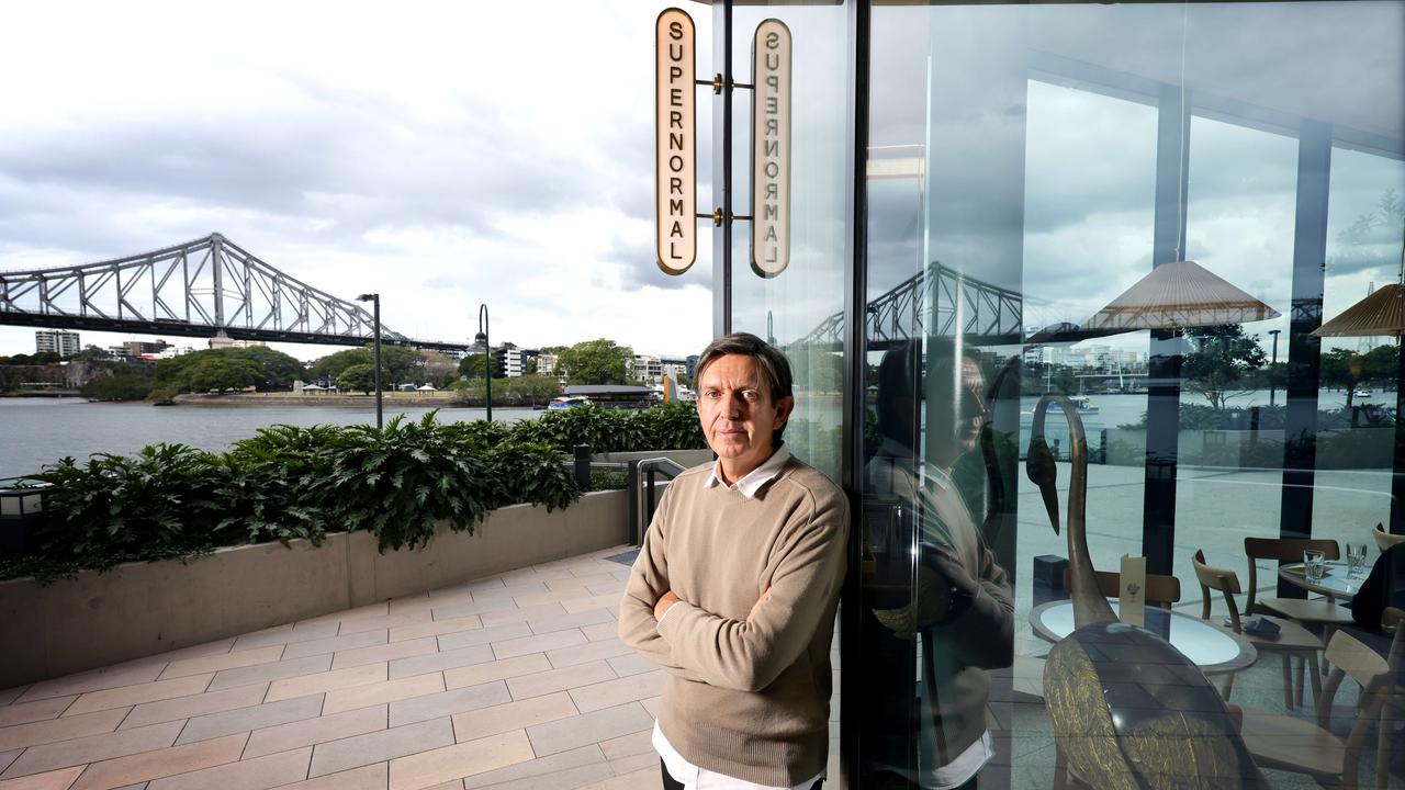 Restaurateur Andrew McConnell at Supernormal in Brisbane’s CBD. Picture: Steve Pohlner