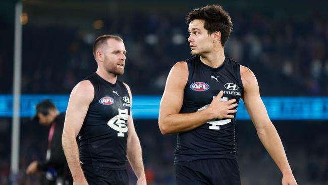 The heat is on the Blues. Picture: Michael Willson/AFL Photos via Getty Images