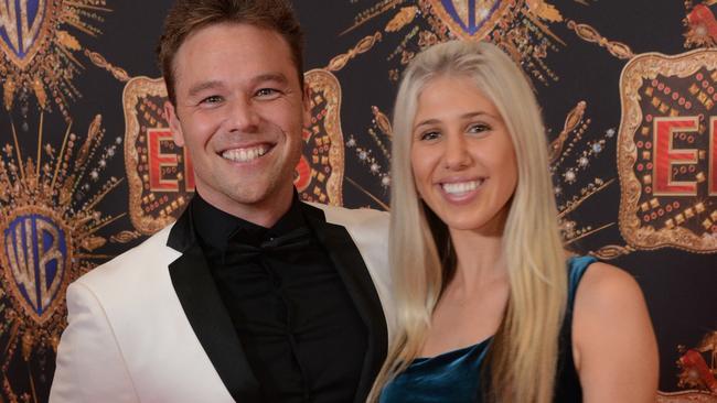 Lincoln Lewis and Pandora Bonsor at Australian premiere of ‘Elvis’ at Event Cinemas Pacific Fair, Broadbeach. Pic: Regina King