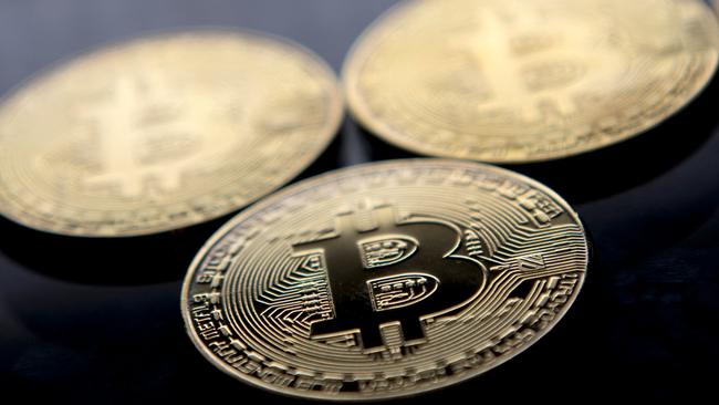 Bitcoin’s price crashed by over 30 per cent last week. Picture: Justin Tallis/AFP